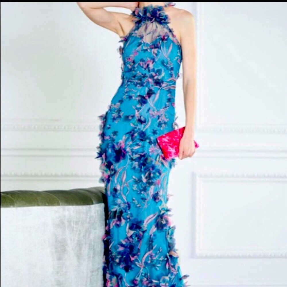 MARCHESA NOTTE Halter Gown - NEW